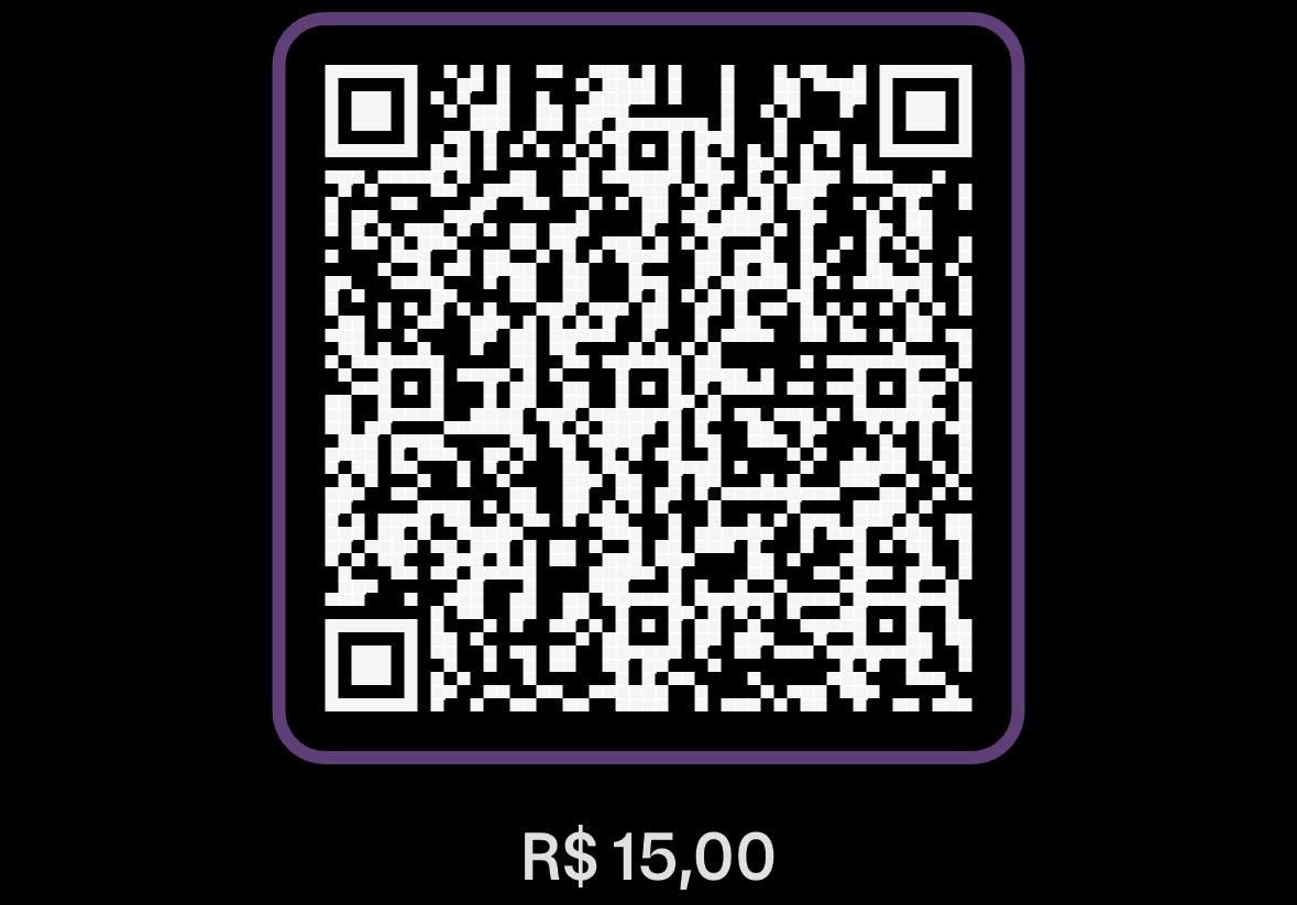 QR Code para pagamento via Pix